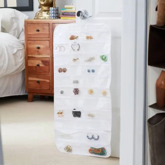 Household Essentials 35" Double-Sided Hanging Jewelry Organizer {4}