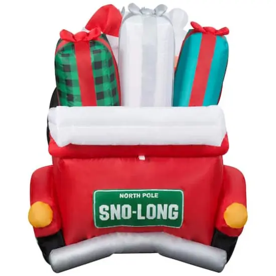 Airblown&reg; 7.5ft. Christmas Animated Inflatable Santa & Mrs. Claus in Red Car {5}