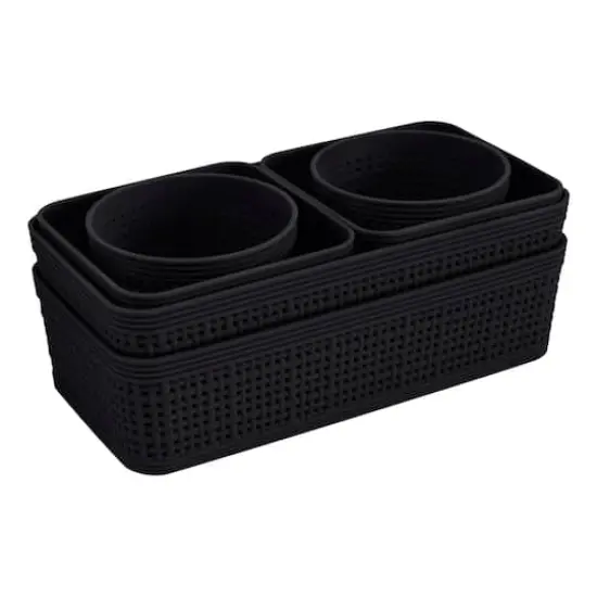 Simplify Black Plastic Organizing Set {1}