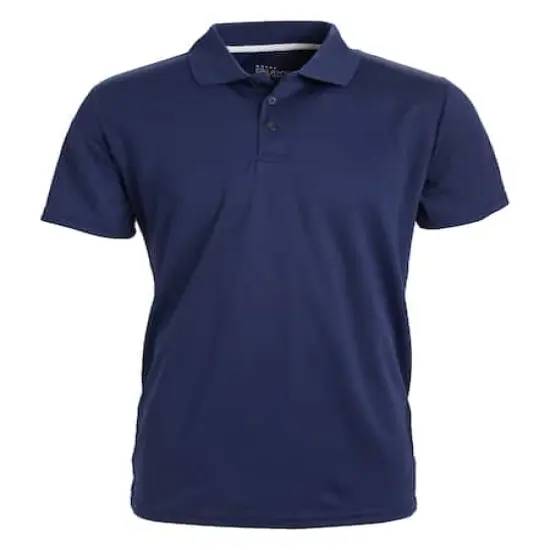 Galaxy by Harvic Tagless Dry-Fit Moisture-Wicking Men's Polo Shirt Navy {1}
