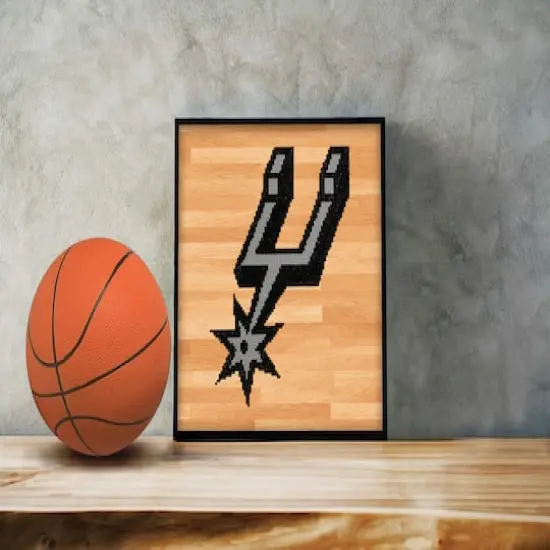 Camelot® Dots Intermediate NBA San Antonio Spurs Diamond Painting Kit {5}