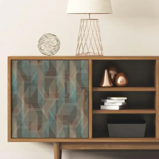 RoomMates Bohemian Medallion Peel & Stick Wallpaper Tan and Blue {4}