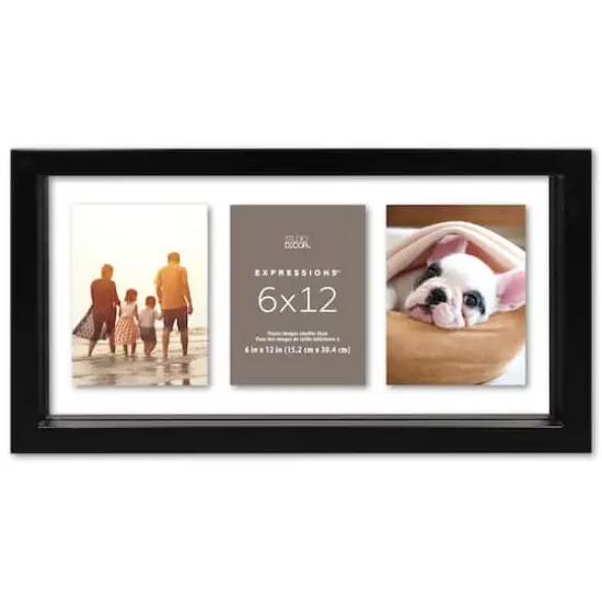 Expressions&trade; 6" x 12" Black Float Frame by Studio D&eacute;cor&reg; {1}