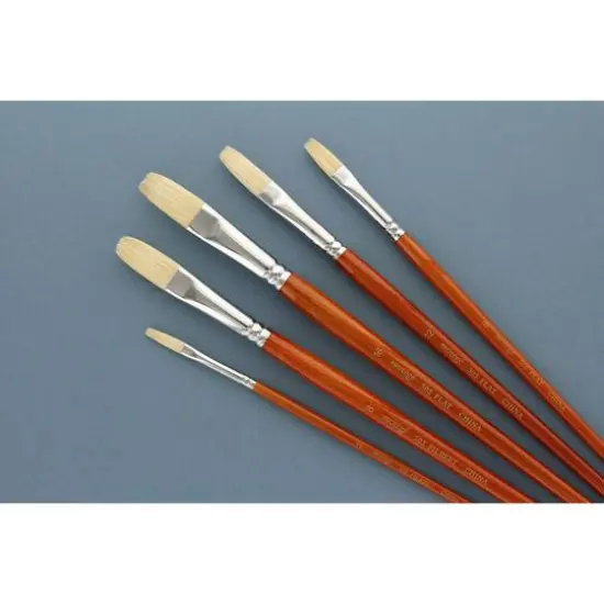 Prot&eacute;g&eacute; Hog Bristle Long Handle 5 Piece Brush Set {3}