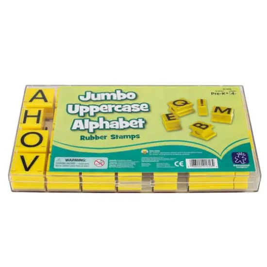 Educational Insights Jumbo Uppercase Alphabet Rubber Stamps {1}