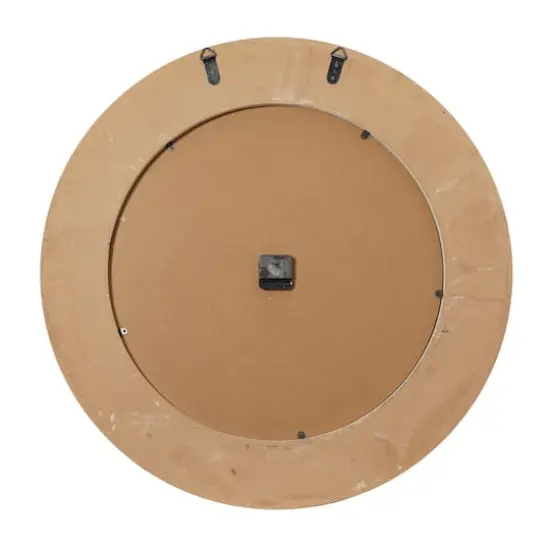 Brown Vintage Wood Wall Clock {5}