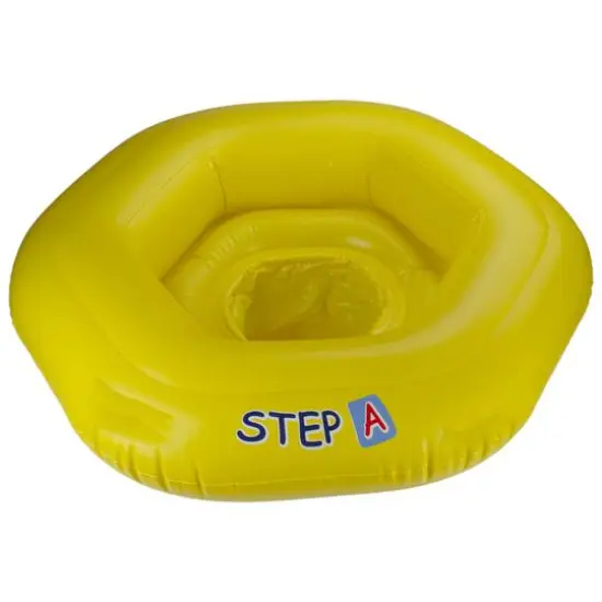 Pool Central® 26" Yellow Inflatable STEP A Swimming Pool Baby Seat Float {1}