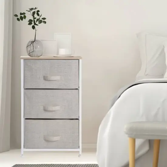 Simplify Beige 3 Drawer Storage Chest {5}