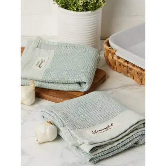 DII&reg; Jadeite Washed Waffle Woven Dishtowels, 2ct. {5}
