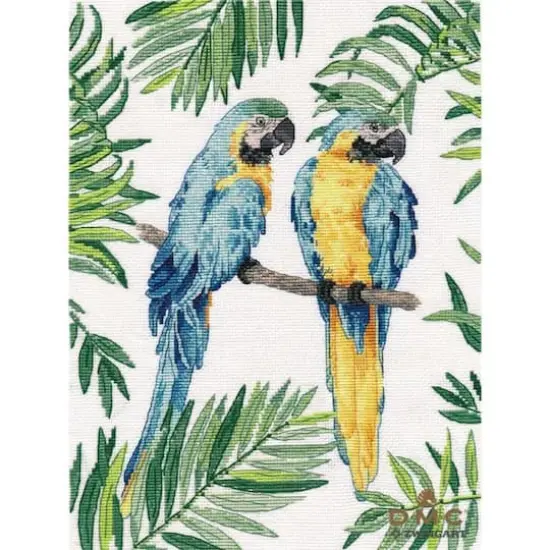 Oven Blue And Yellow Macaws Cross Stitch Kit {1}