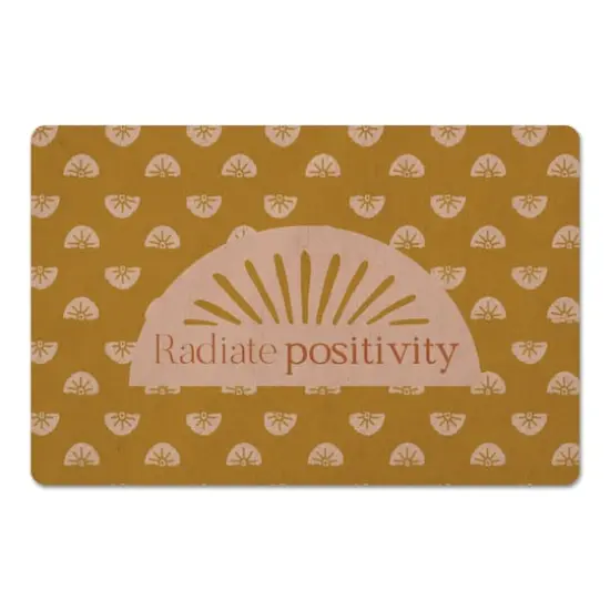 Radiate Positivity Floor Mat {1}
