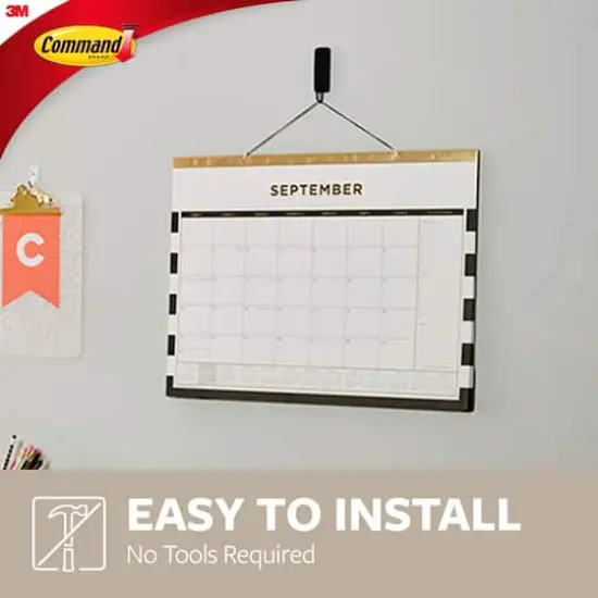 Command&trade; Medium Decorative Hook, Matte Black {3}