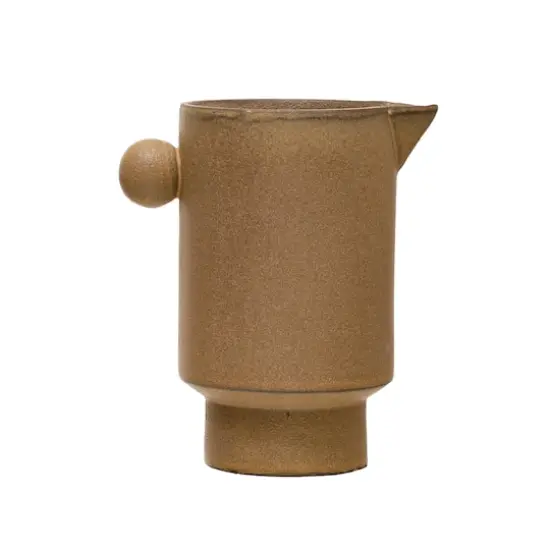 Hello Honey&reg; 6.3" Brown Stoneware Pitcher {1}