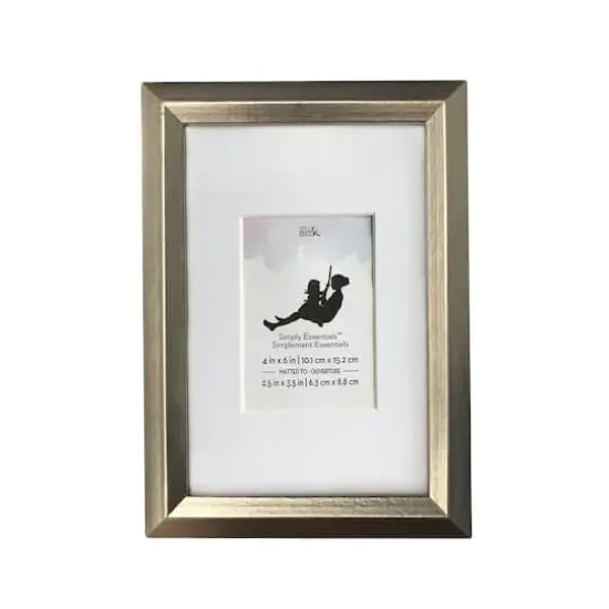 Simply Essentials&trade; Silver Foil Frame with Mat by Studio D&eacute;cor&reg; {1}