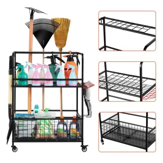 NEX&trade; Garden Tool Rolling Storage Organizer {8}