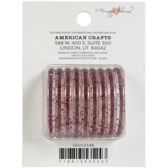 Maggie Holmes Day-To-Day Pink Glitter Planner Discs {4}