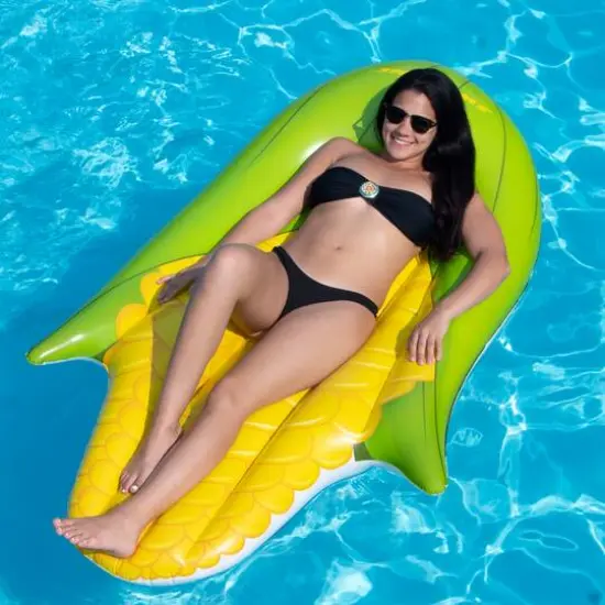 68" Green & Yellow Corn on the Cob Swimming Pool Float {3}