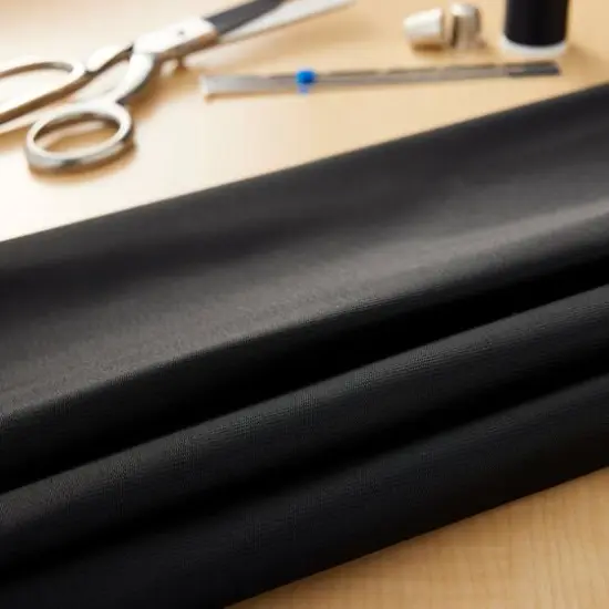 Feldman Black Faux Suede Fabric {5}