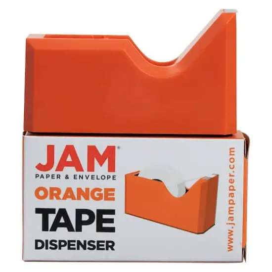 JAM Paper Colorful Desk Tape Dispensers Orange {6}