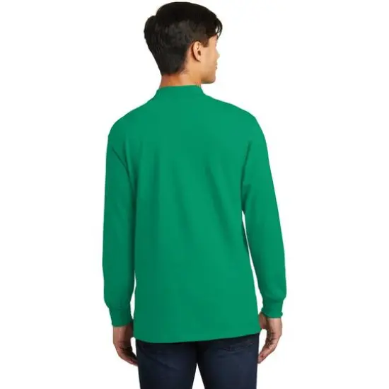 Port & Company Essential Mock Turtleneck Kelly {6}