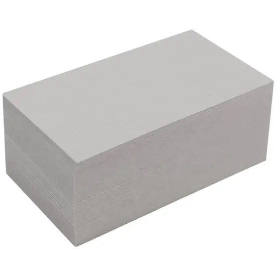 JAM Paper 2" x 3.5" Silver Metallic Stardream Blank Flat Note Cards, 500ct. {5}