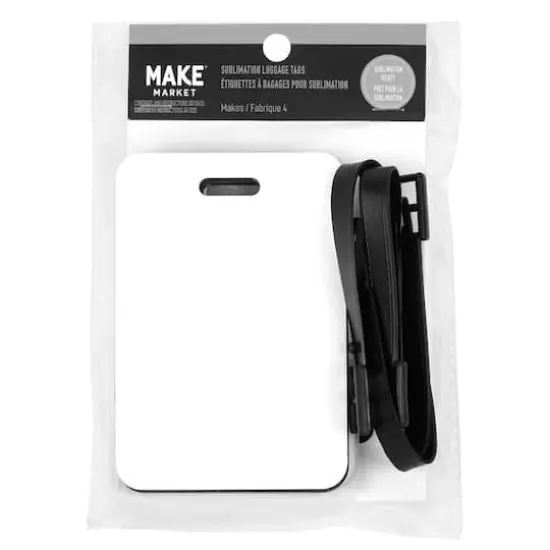 3.9" Sublimation Luggage Tag by Make Market&reg;, 4ct. {3}