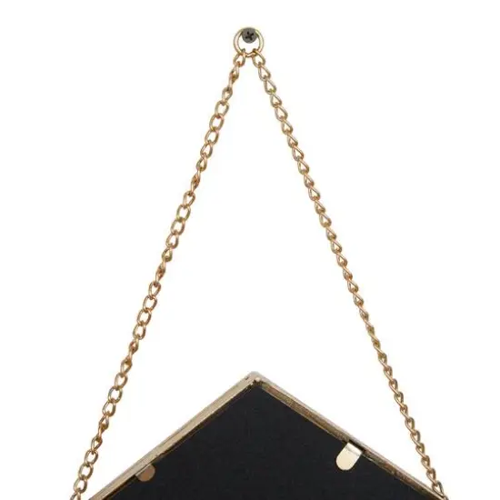 Set of 3 Gold Metal Farmhouse Wall Mirror, 9" x 27" {7}