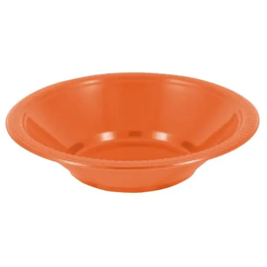 JAM Paper 7" Plastic Bowls, 20ct. Orange {1}