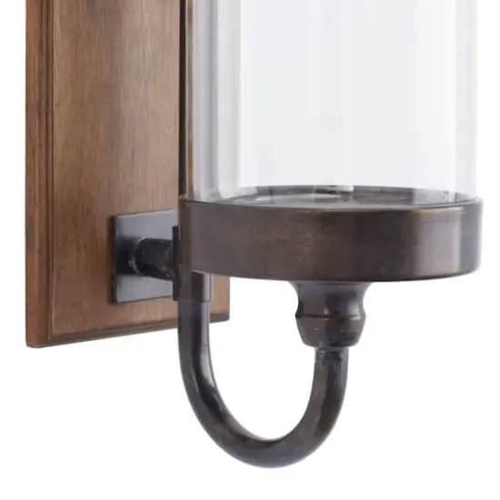 Brown Fir Farmhouse Wall Sconce, 16" x 5" {7}