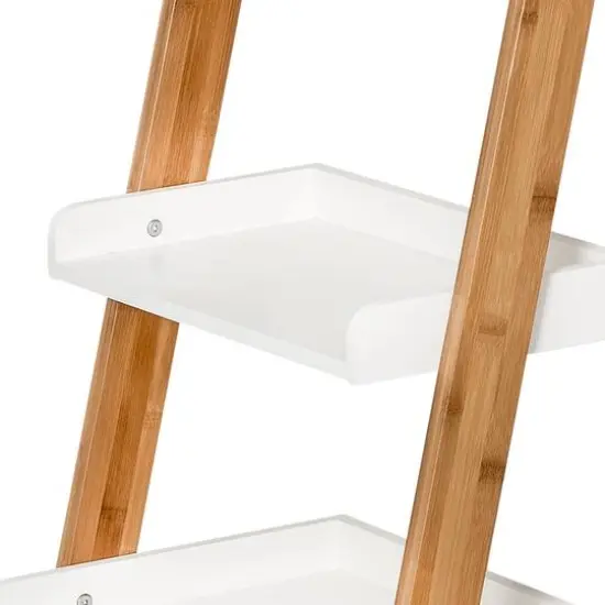 Honey Can Do White 3-Tier Leaning Ladder Shelf {6}