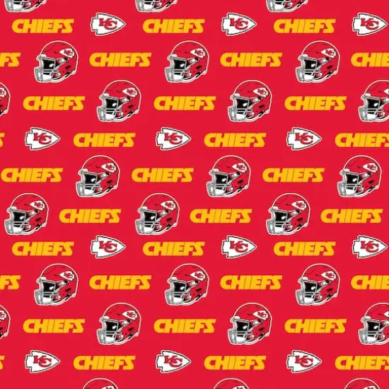 NFL Kansas City Chiefs Cotton Fabric {1}
