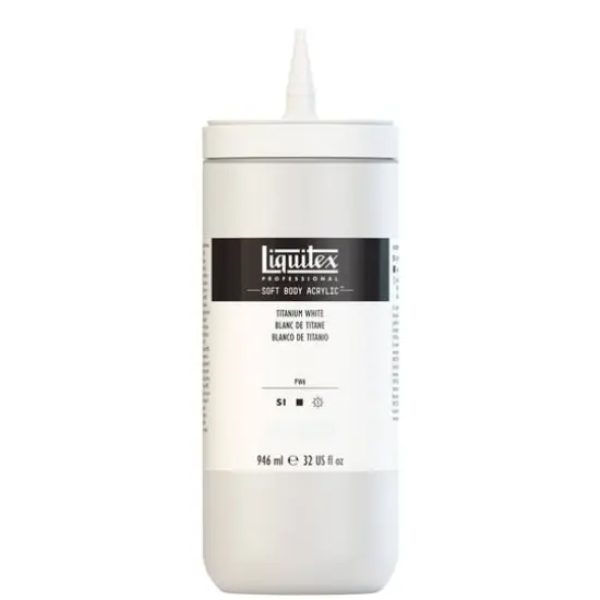 Liquitex&reg; Professional Soft Body Acrylic&trade; Paint Bottle, 32oz.Titanium White {10}