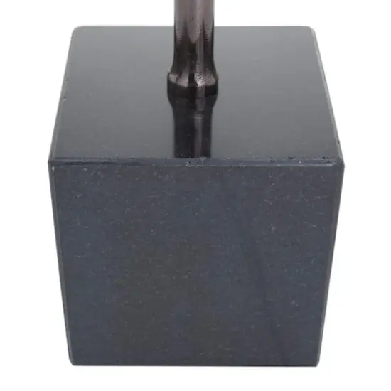 CosmoLiving by Cosmopolitan Black Marble Contemporary Sculpture, 24" x 21" {5}