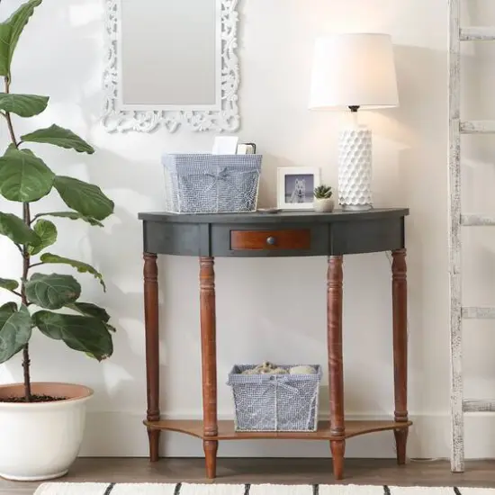 DII® Medium Antique White Chicken Wire Basket with French Blue & White Gingham Check Liner, 2ct. {6}