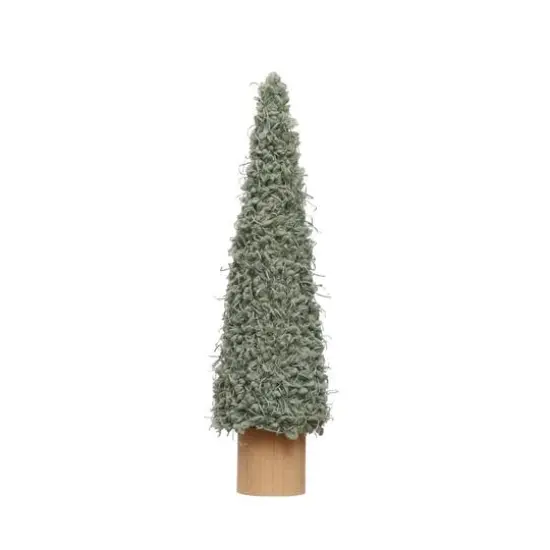 Hello Honey&reg; 14" Mint Green Fabric Tree D&eacute;cor Accent with Wood Base {1}