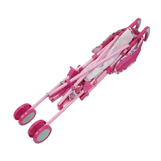 509 Crew Baby Alive Pink and Rainbow Doll Stroller {3}