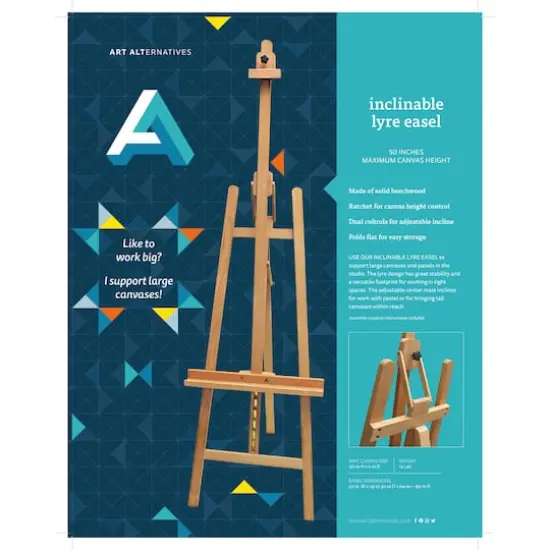Art Alternatives Inclinable Lyre Easel {4}