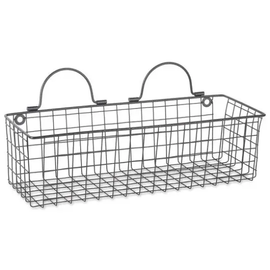 DII&reg; Wire Wall Basket Set Gray {7}