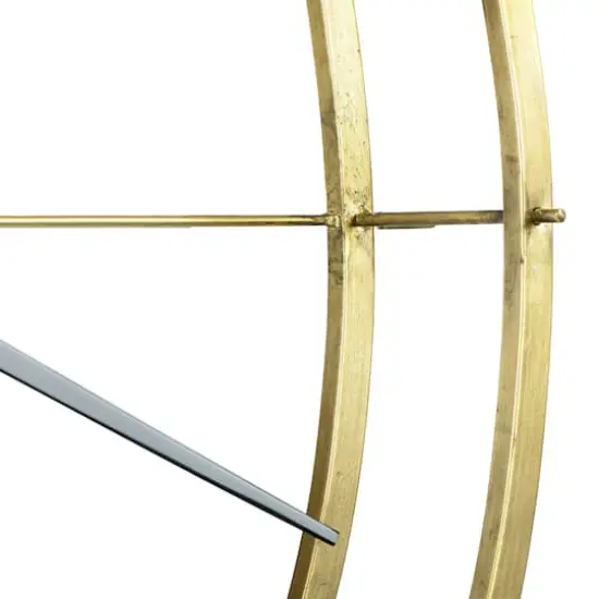 Hello Honey&reg; 2.5ft. Gold Double Frame Round Clock {6}