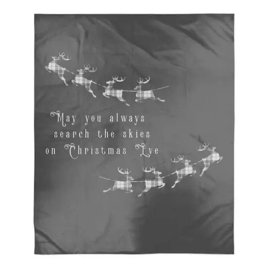 Search The Skies Deer 50x60 Sherpa Fleece Blanket {1}