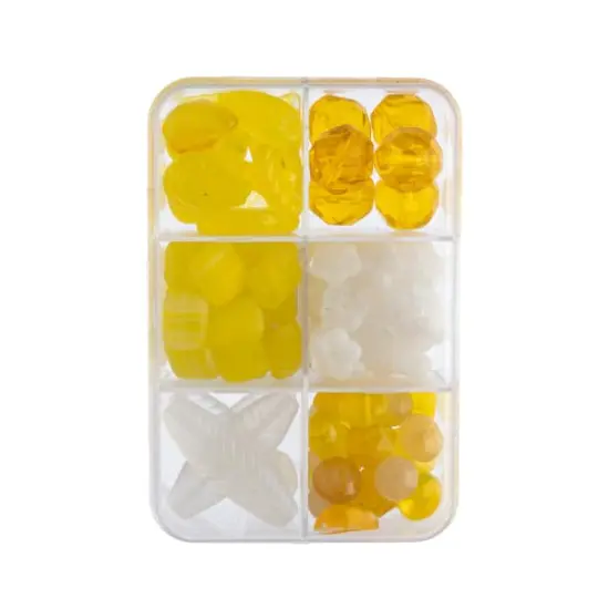 John Bead Czech Glass Recipe Box Beading Kit Lemon Squares {5}