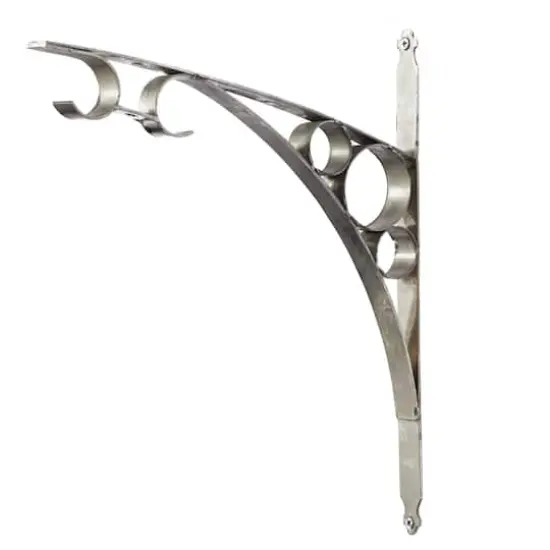 Silver Vintage Stainless Steel Wall Clock, 22" x 16" {10}