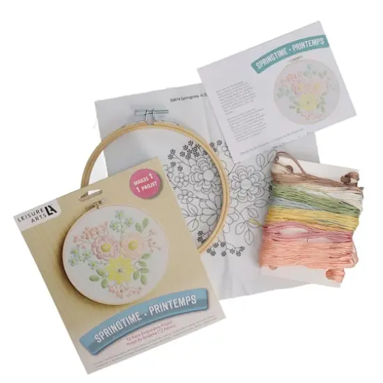 Leisure Arts&reg; 6" Springtime Embroidery Kit {4}