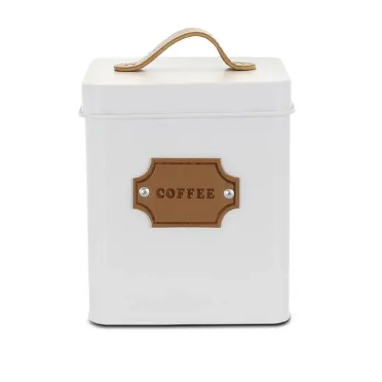 MegaChef Kitchen Food Storage & Organization White 5-Piece Canister Set {6}