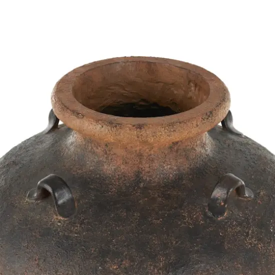 24.5" Copper Ombre Antique Textured Magnesium Oxide Amphora Vase {4}