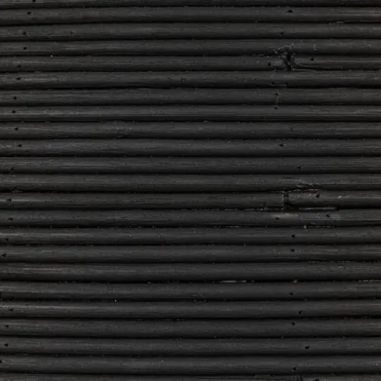 Hello Honey&reg; Small Rattan Round Accent Table Black {6}