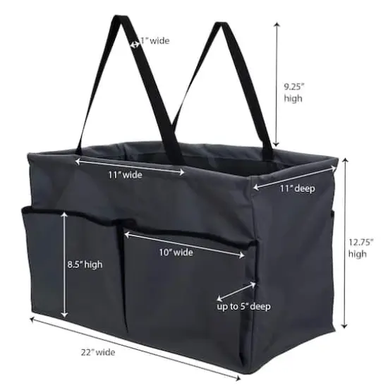 Household Essentials 22" All Purpose Utility Tote Gray {5}