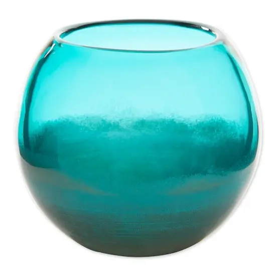 5.5" Aqua Fish Bowl Vase {1}