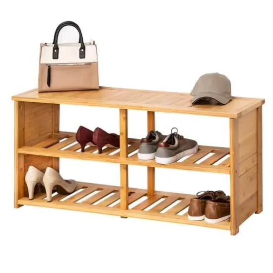 Honey Can Do Bamboo Shoe Bench {3}