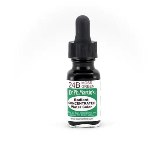 Dr. Ph. Martin's&reg; Radiant Concentrated Watercolor, 0.5oz. 24B Moss Green {1}